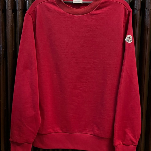 Moncler Men's Bold Red Crewneck Sweater